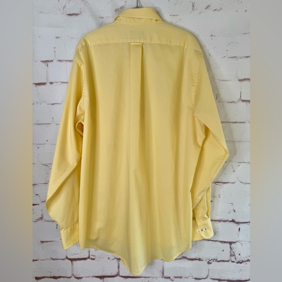 IZOD Quick Dry 16.5 Neck Men’s Regular Fit 34/35 Button Down Yellow Dress shirt - Picture 12 of 15